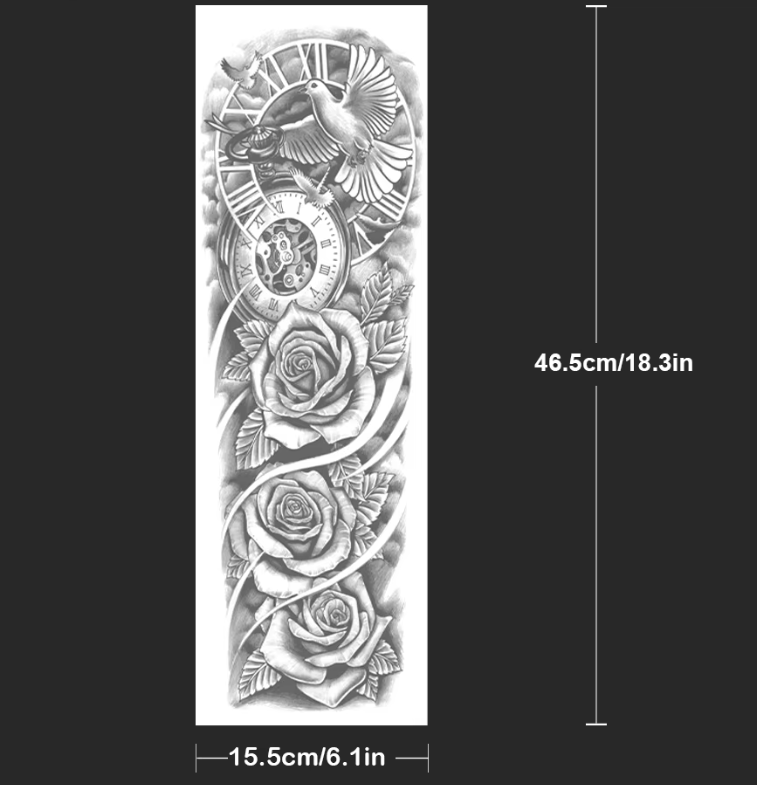 Dove Rose Clock