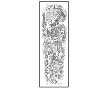 Sea Wave Koi Floral