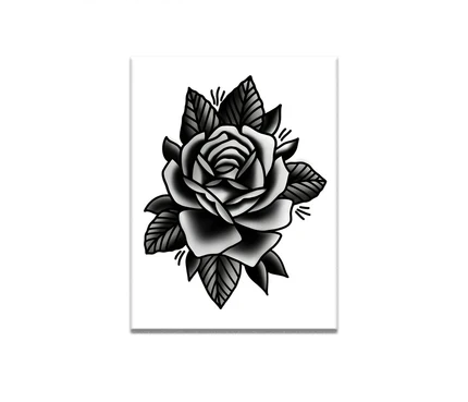 Bold Black Rose