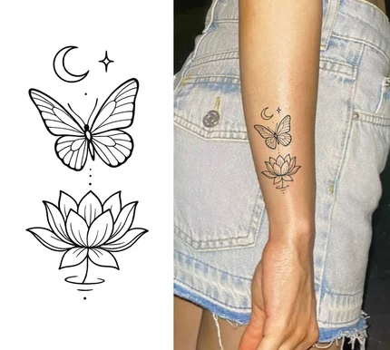Celestial Lotus & Butterfly