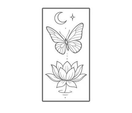 Celestial Lotus & Butterfly