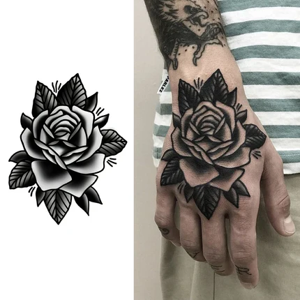 Bold Black Rose